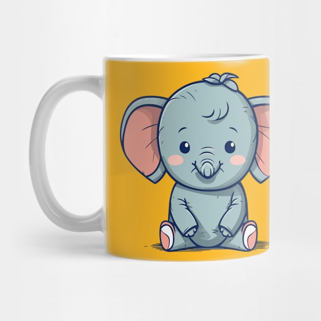 Happy baby elephant by JORDYGRAPH